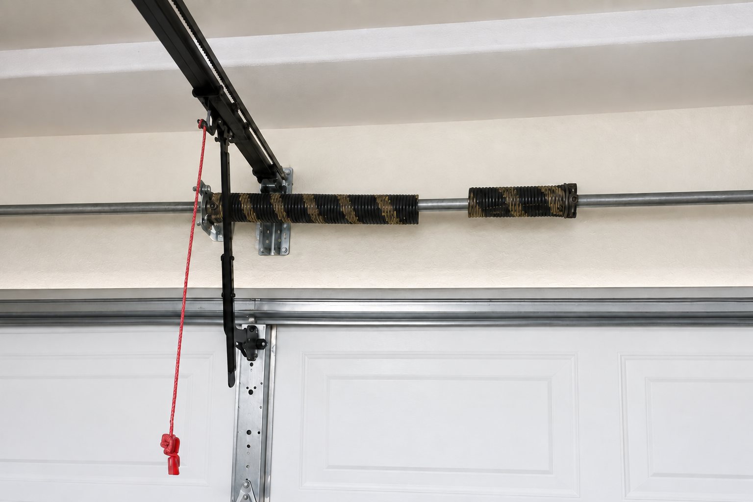 Broken garage door torsion springs
